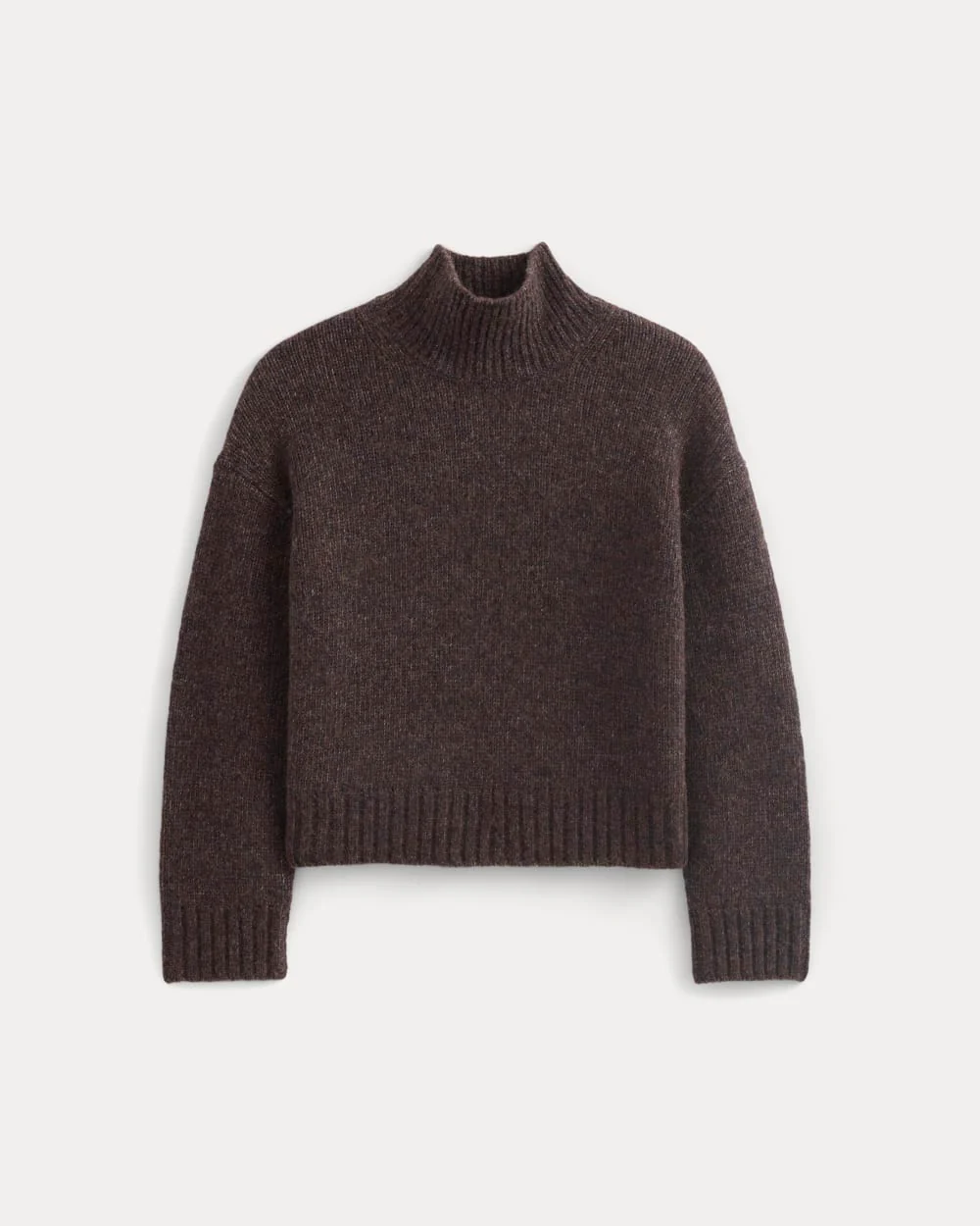 The Cloud Oversized Turtleneck | Heathered Burgundy - Image 2