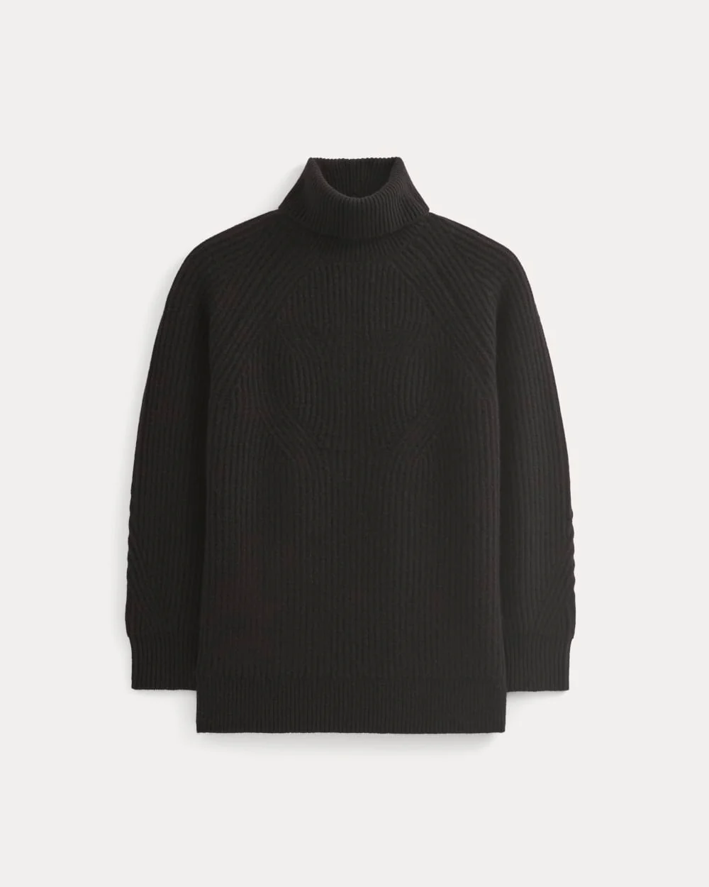 Cocoon Turtleneck in Wool Cashmere | Black - Image 2