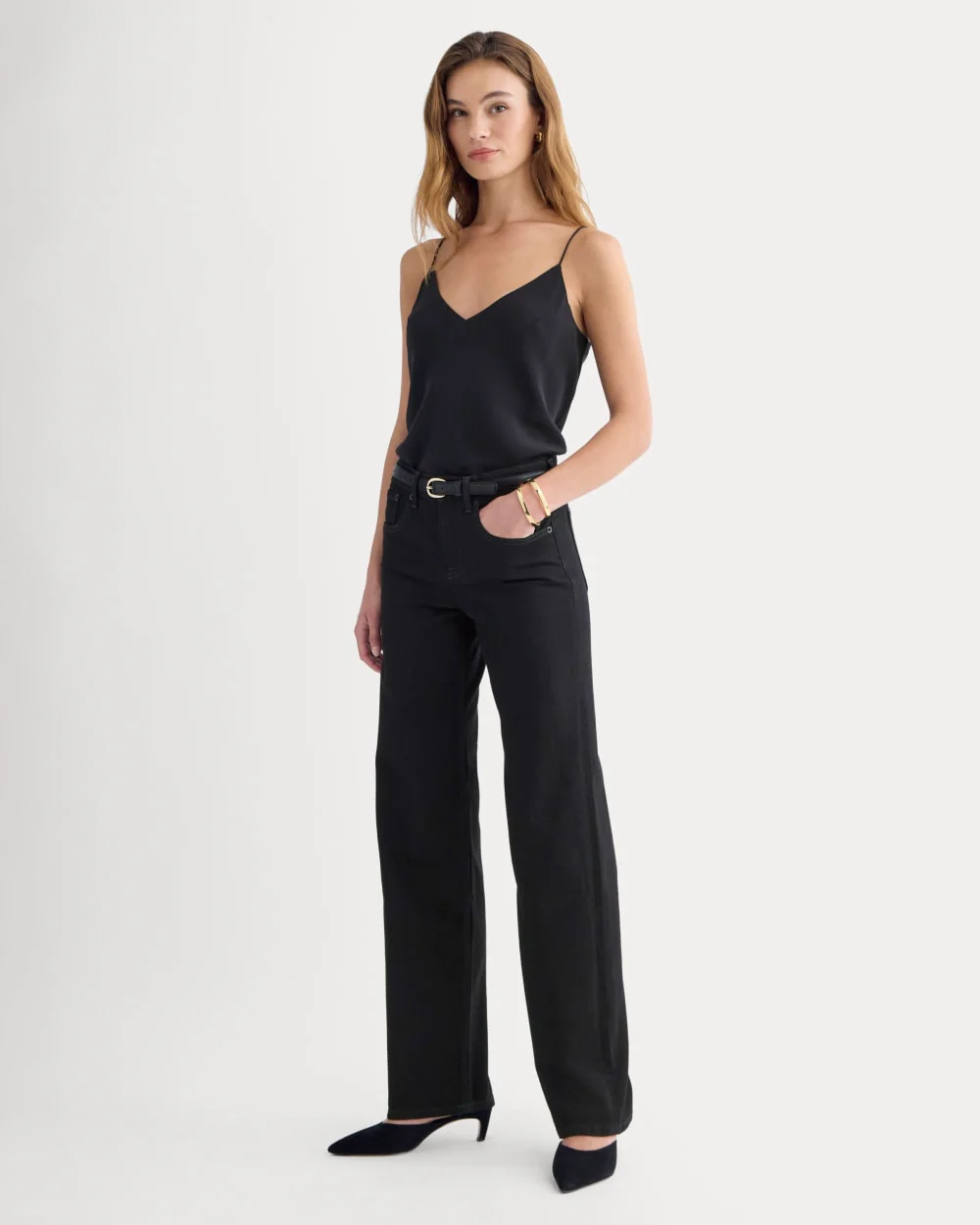 The Column Jean | Black | 33" Inseam