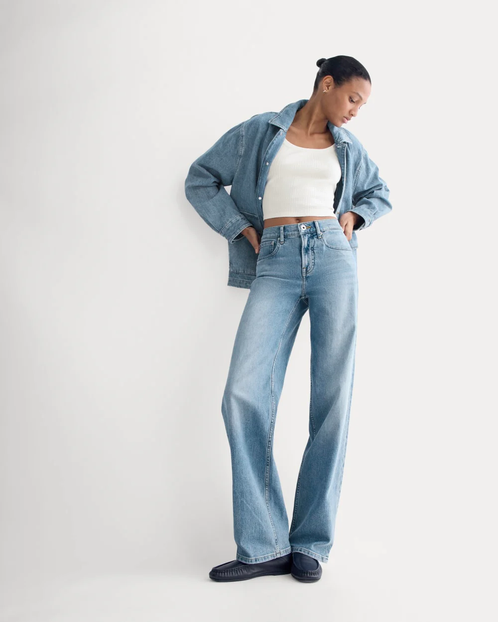The Column Jean | Vintage Light Indigo | 31" Inseam