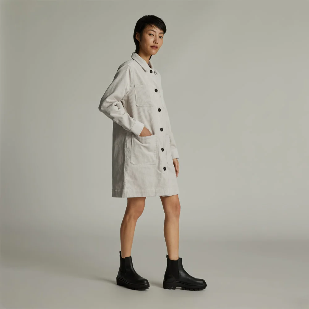 The Corduroy Long Shirt Jacket | Sandstone - Image 3