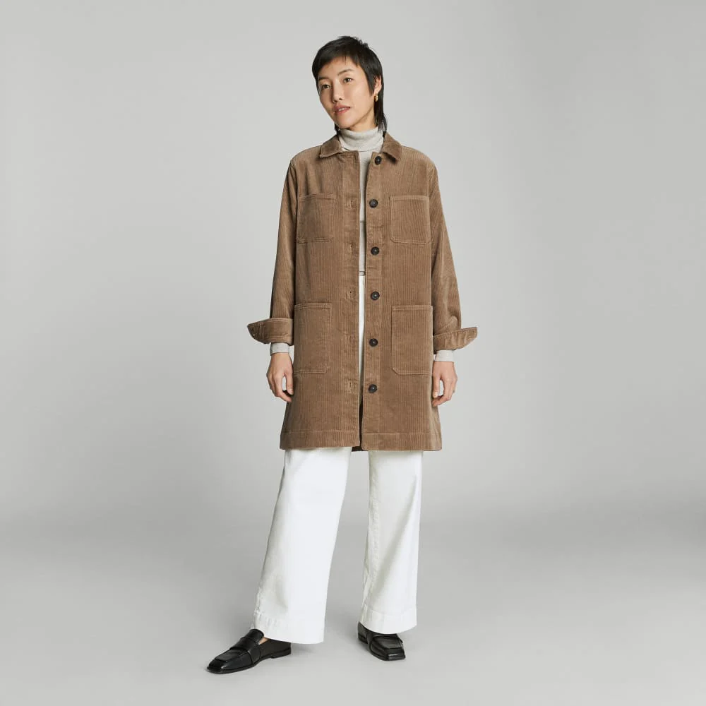The Corduroy Long Shirt Jacket | Toasted Coconut - Image 7