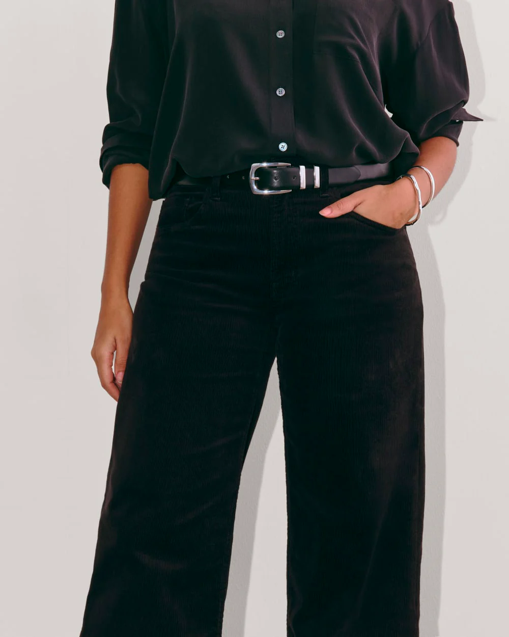 The Mid-Way Pant in Corduroy | Black - Image 4