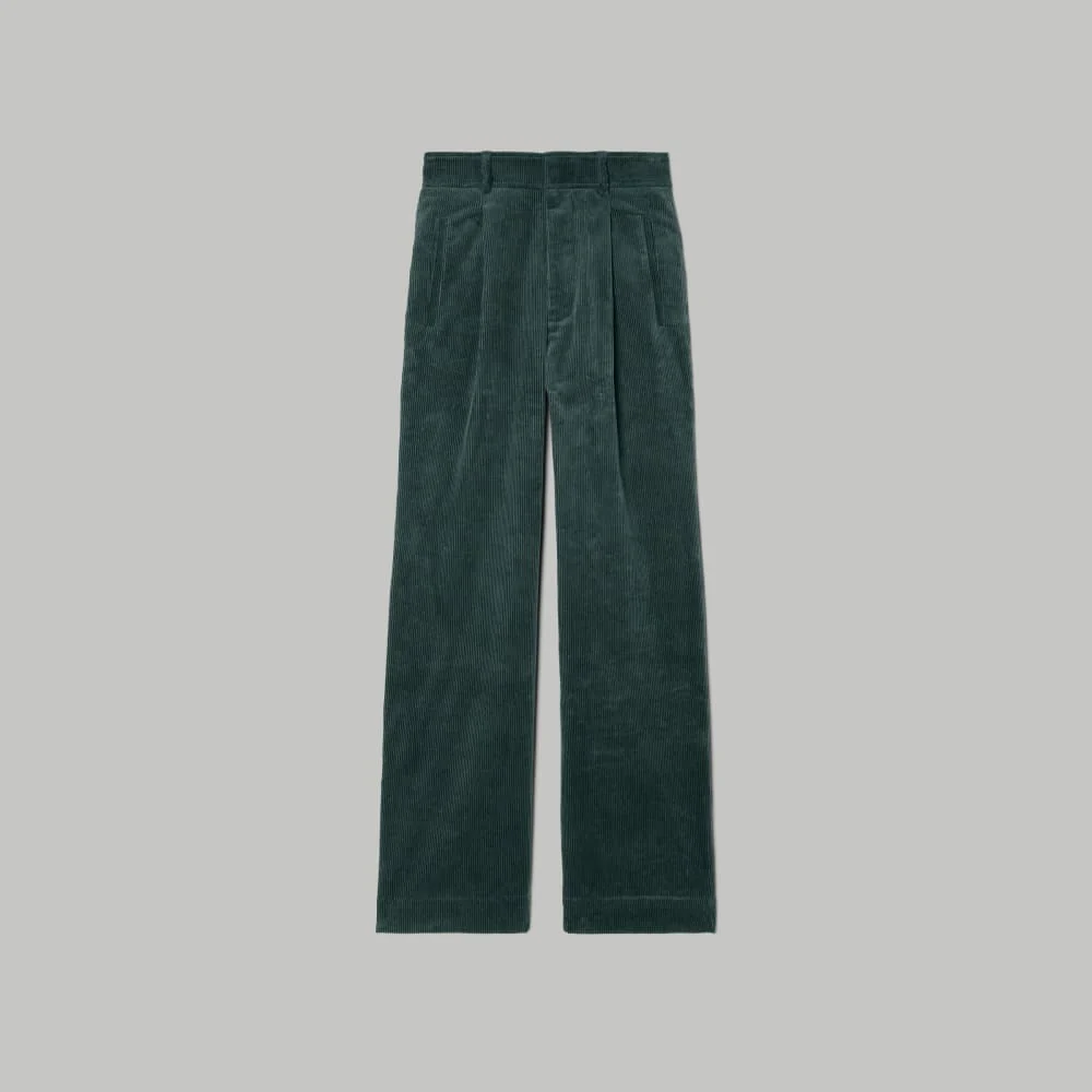 The Corduroy Way-High® Drape Pant  | Evergreen - Image 2