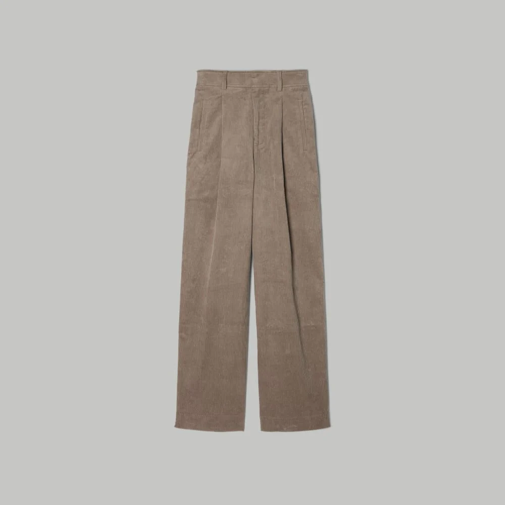 The Corduroy Way-High® Drape Pant  | Taupe Grey - Image 2