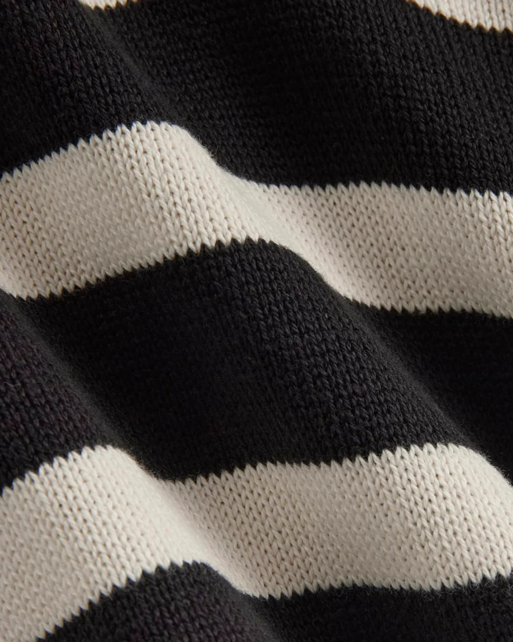 The Boxy Polo in Everyday Cotton | Black / Canvas - Image 6