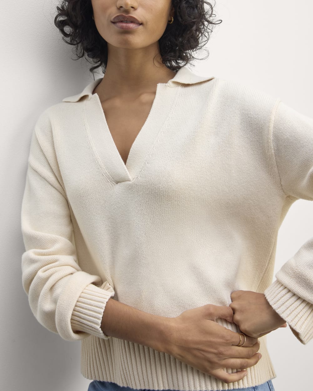 The Boxy Polo in Everyday Cotton | Canvas - Image 4