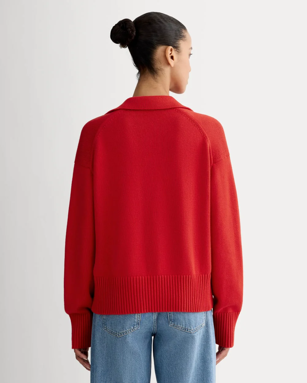The Boxy Polo in Everyday Cotton | Classic Red - Image 5