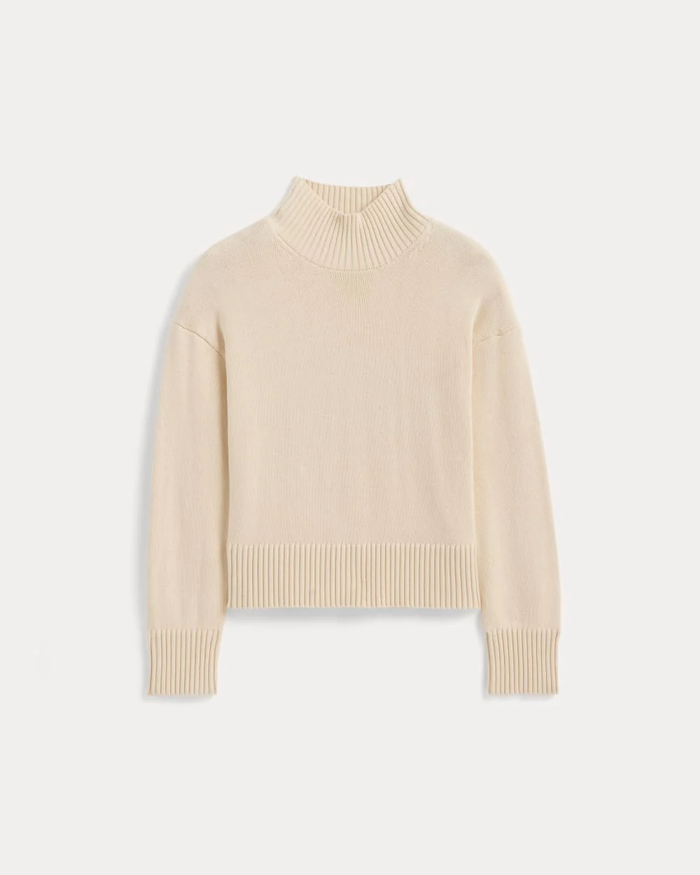 The Boxy Turtleneck in Everyday Cotton | Canvas - Image 2