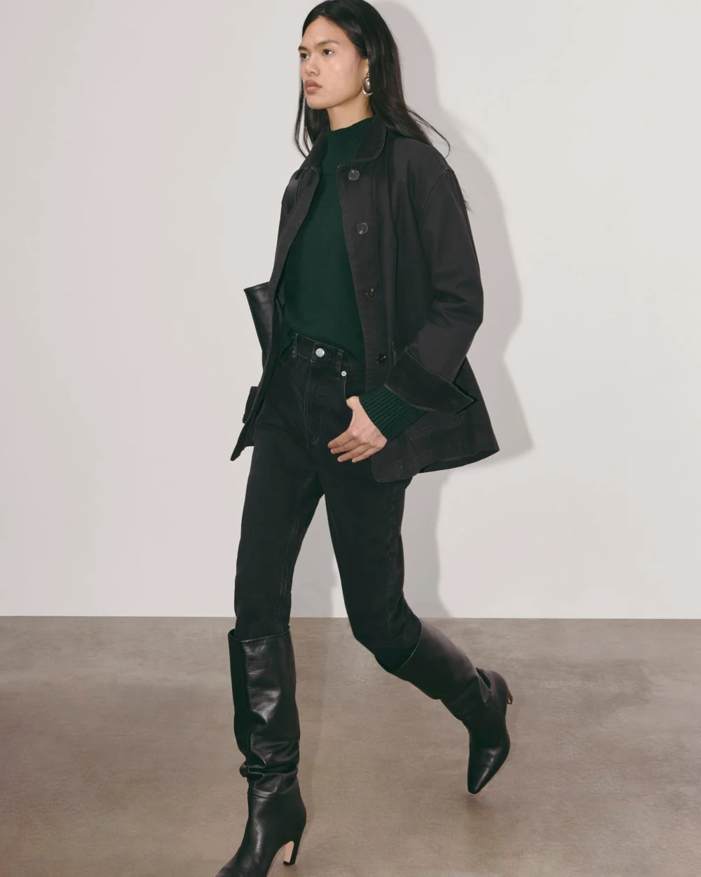 The Boxy Turtleneck in Everyday Cotton | Scarab - Image 7