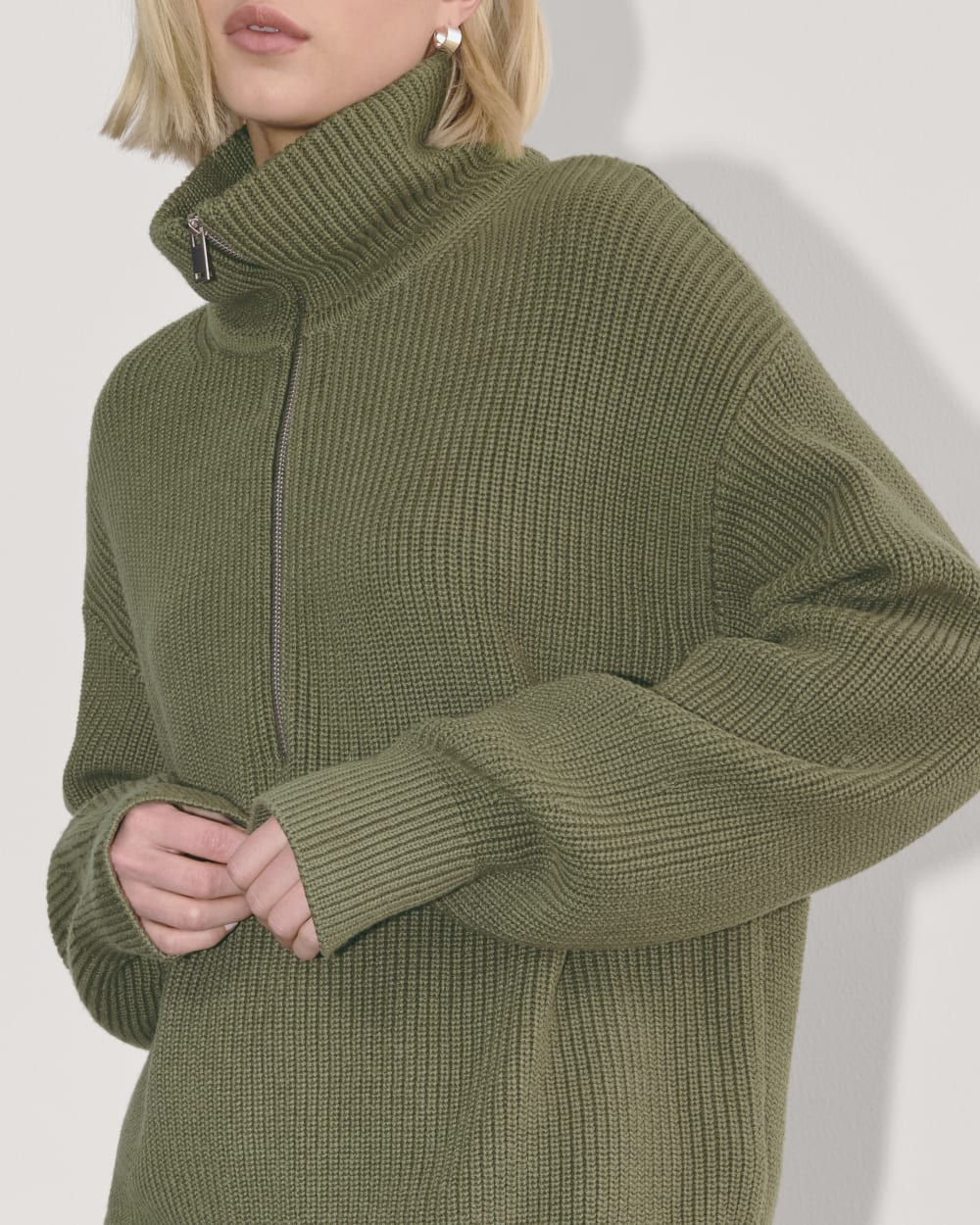 The Half-Zip in Everyday Cotton | Kalamata - Image 3