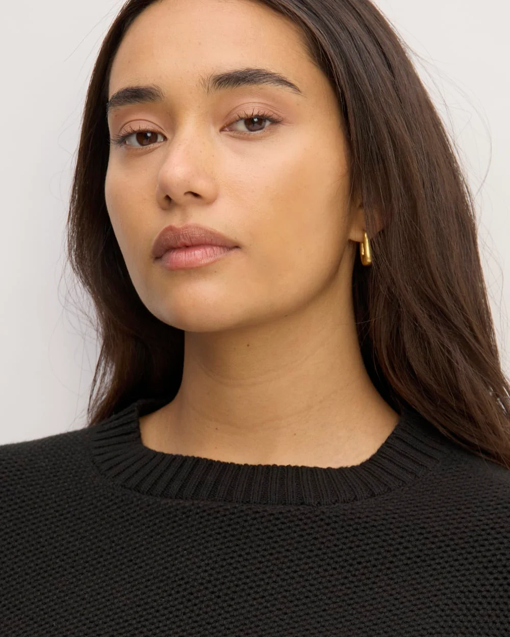 The Cotton Honeycomb Square Crew | Black - Image 4