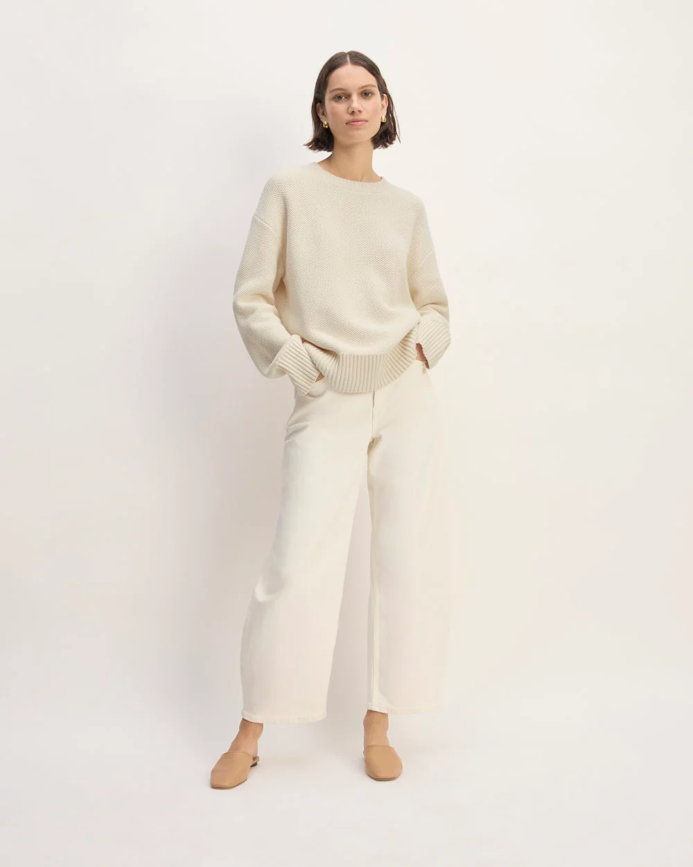 The Cotton Honeycomb Square Crew | Canvas - Image 3