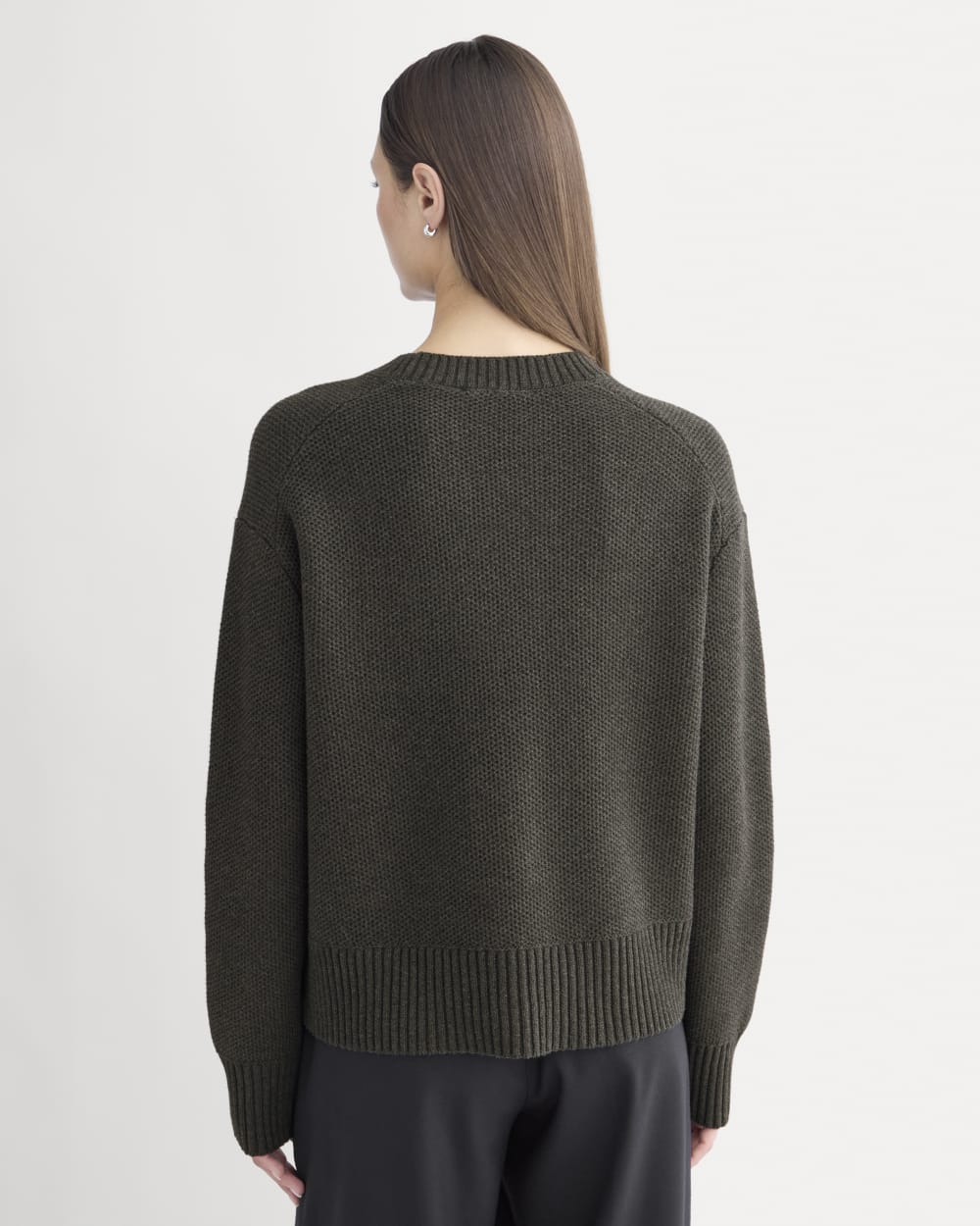 The Cotton Honeycomb Square Crew | Heathered Soot - Image 6