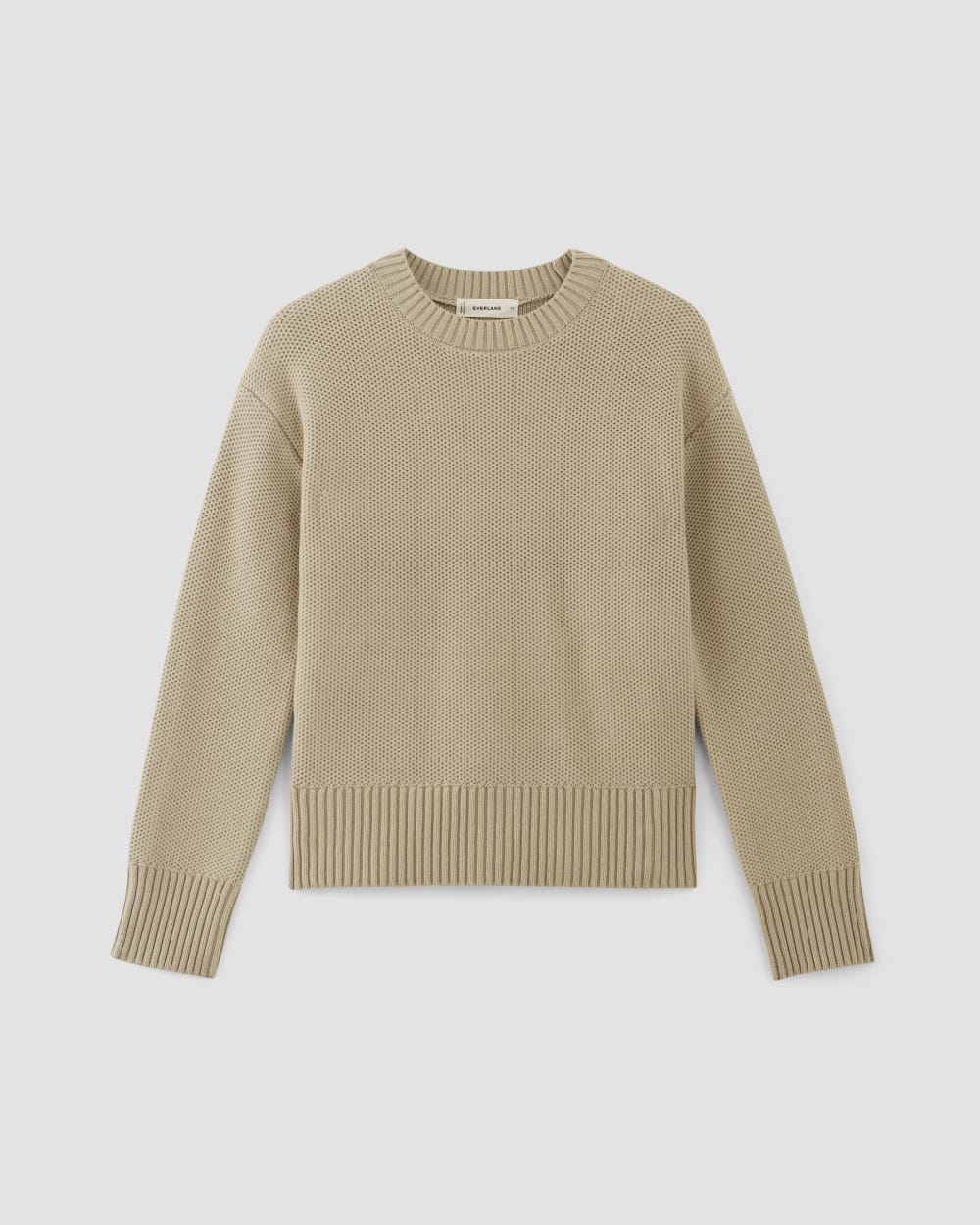 The Cotton Honeycomb Square Crew | Trench Coat Khaki - Image 2