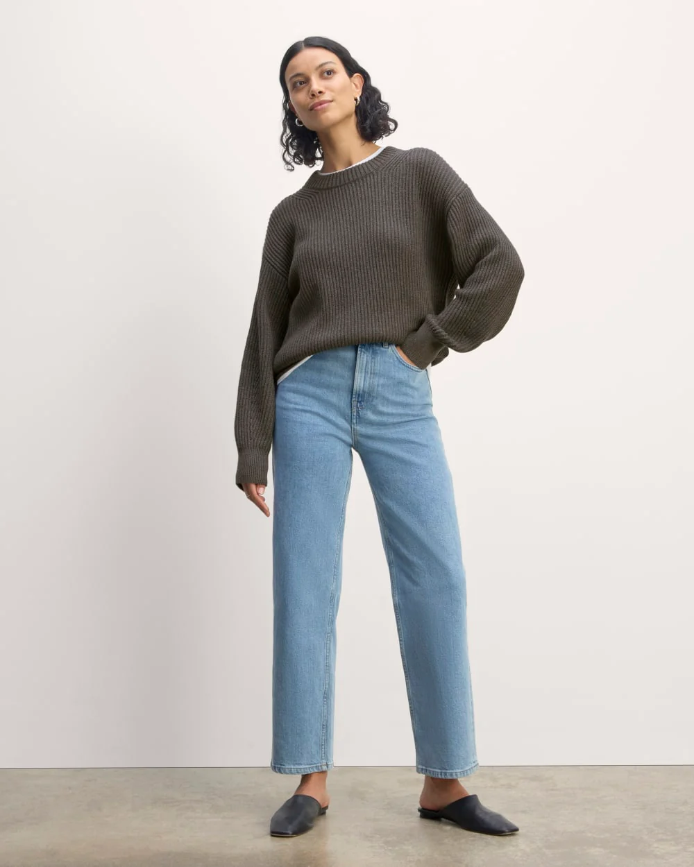 The Cocoon Crew in Everyday Cotton | Heathered Charcoal - Image 3