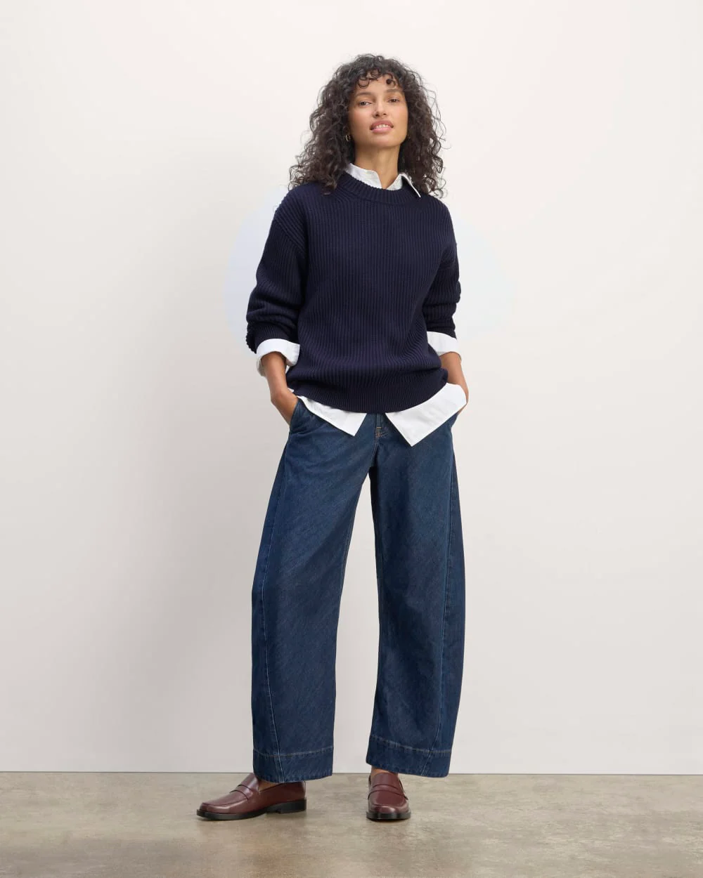 The Cocoon Crew in Everyday Cotton | Navy - Image 3