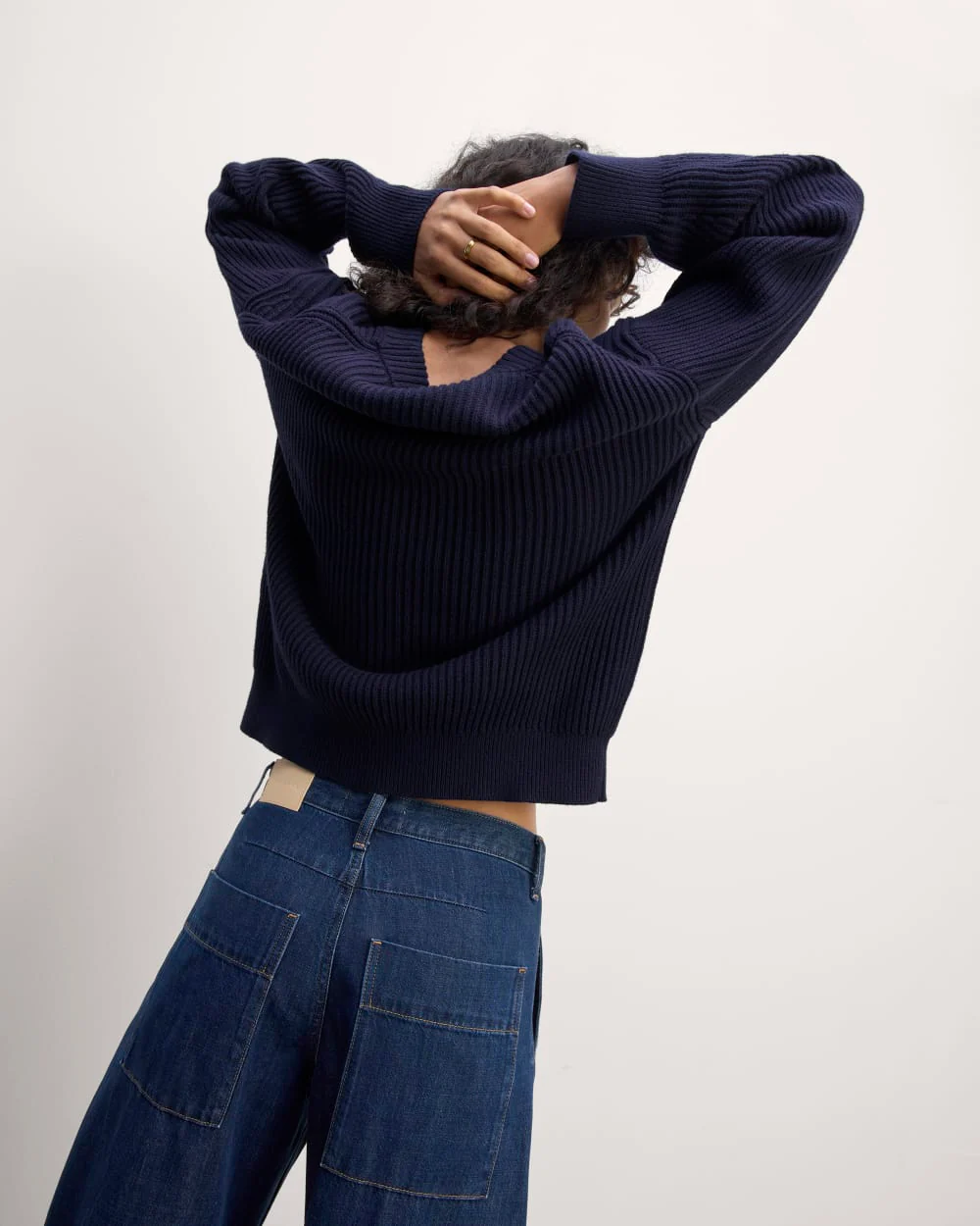 The Cocoon Crew in Everyday Cotton | Navy - Image 5