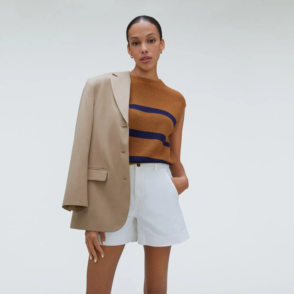 The Cotton Summer Sweater Tank | Caramel - Image 5