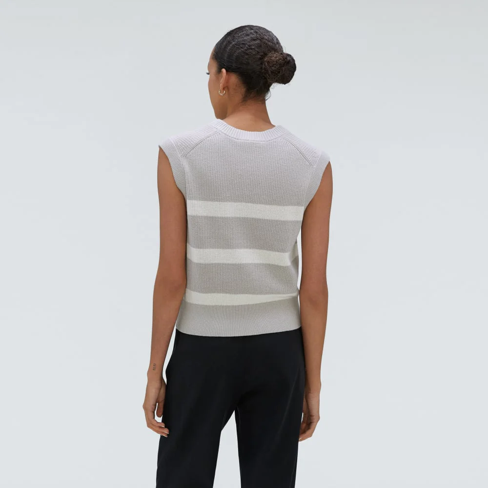The Cotton Summer Sweater Tank | Moonlight Cloud / Canvas - Image 3