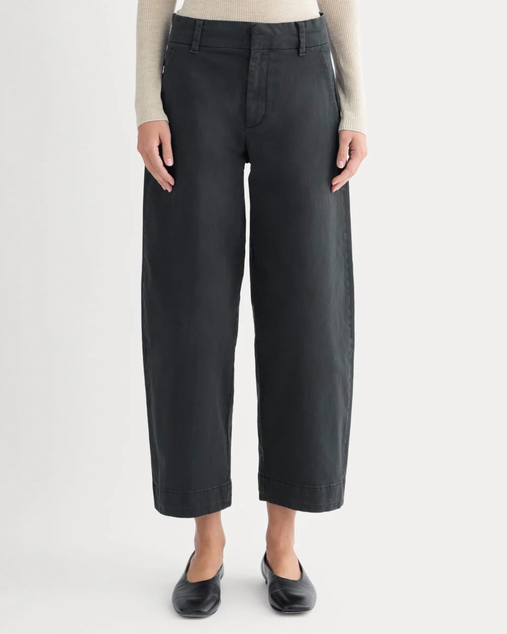 Cotton Twill Chino | Black - Image 3