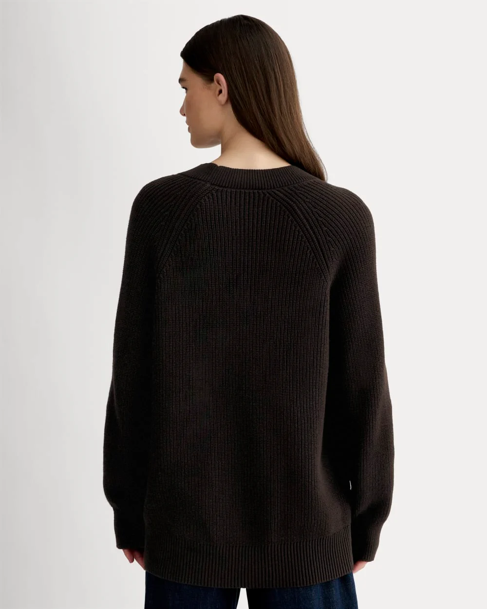 The Long Cocoon Cardigan | Black - Image 5