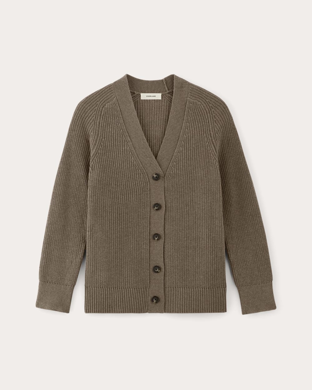 The Long Cocoon Cardigan | Heather Taupe - Image 2