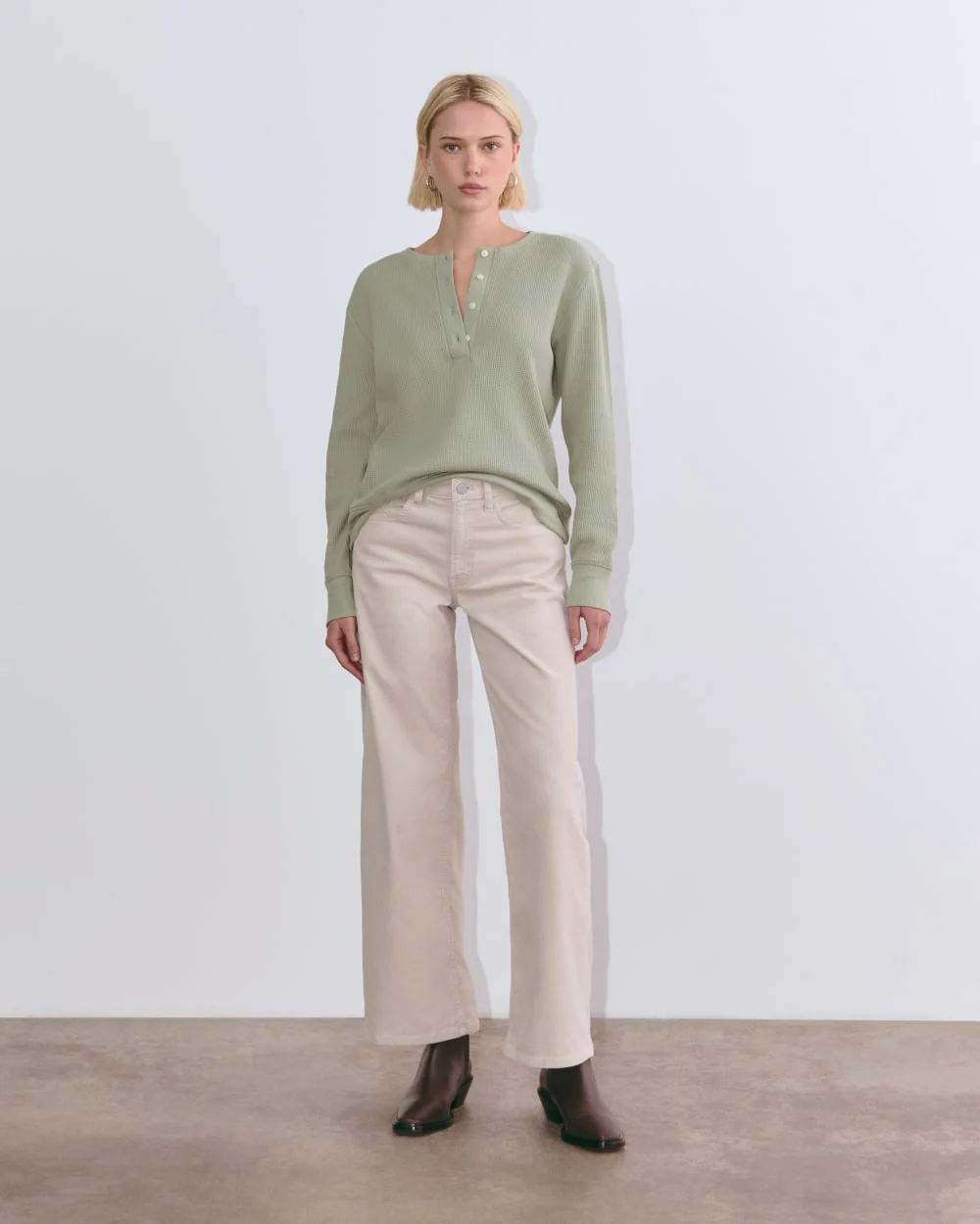 The Waffle Henley | Seagrass - Image 5