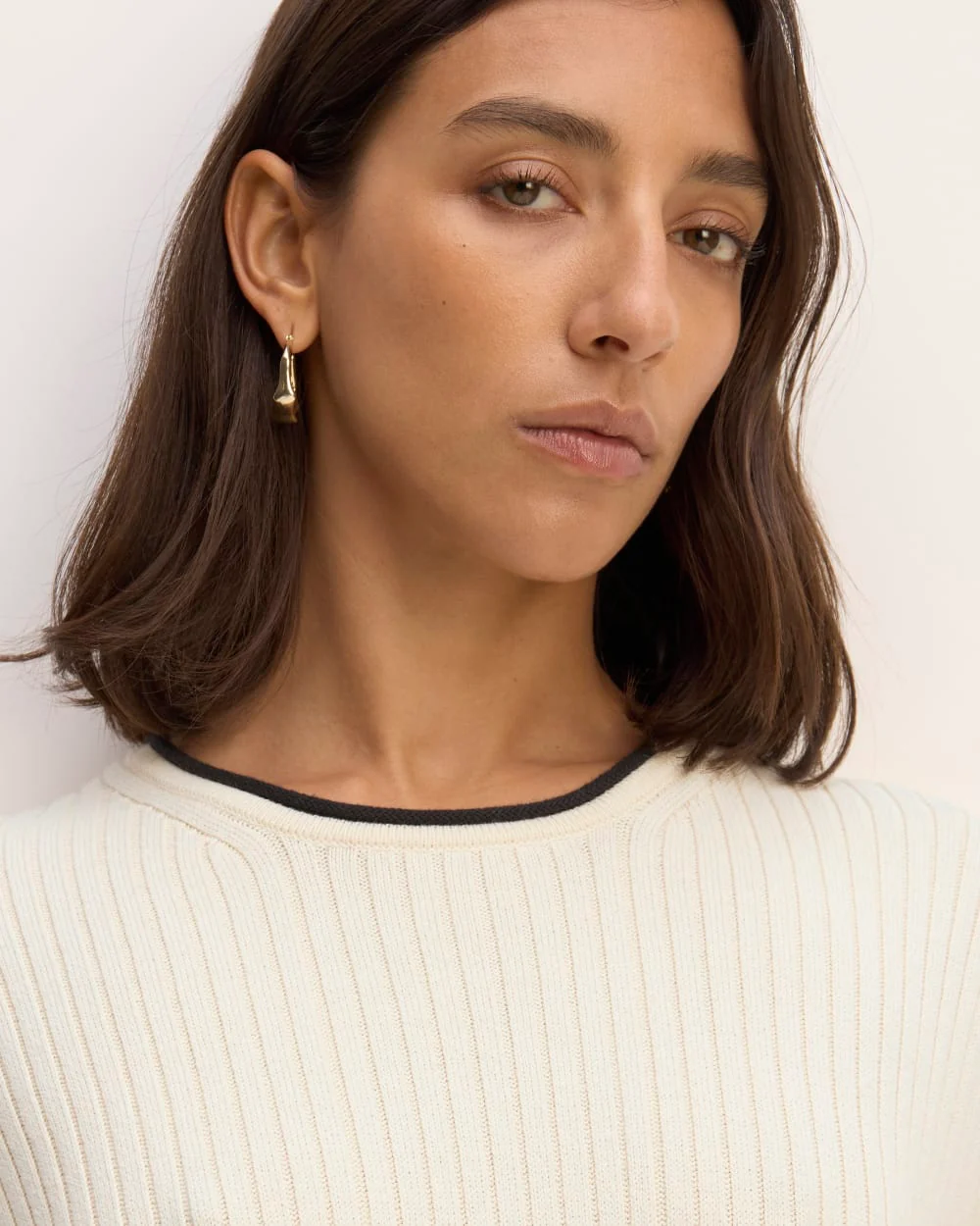 The Cotton Wide Rib Midi Dress | Canvas - Image 4