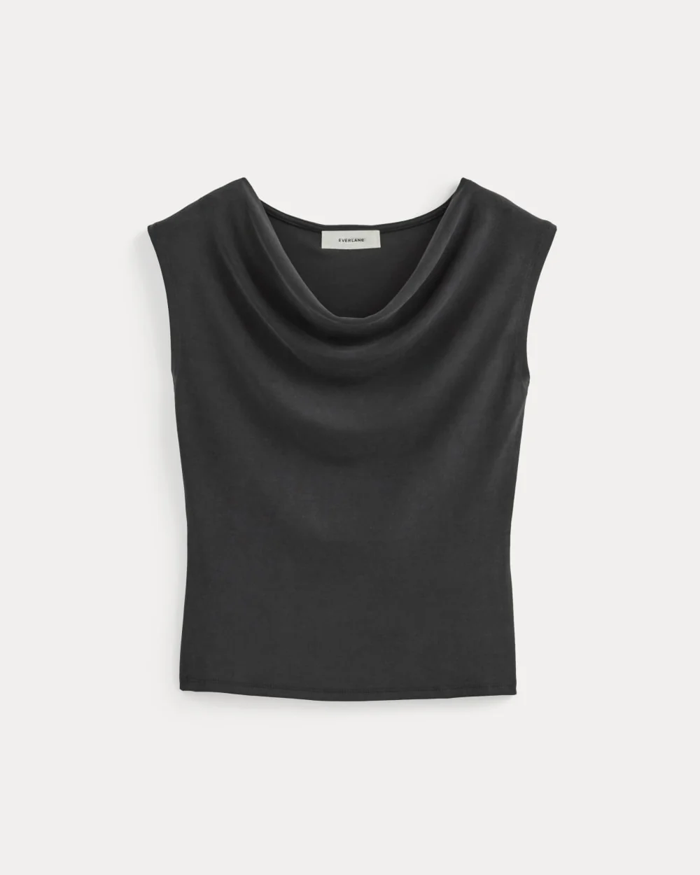 The Draped Top in Butterknit | Black - Image 2