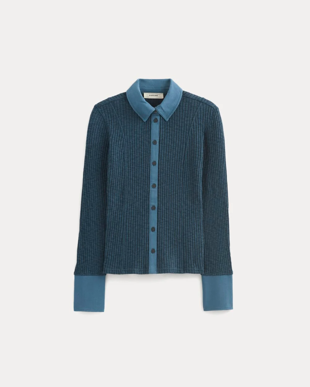 Cozy Rib Button-Up | Mood Indigo - Image 2
