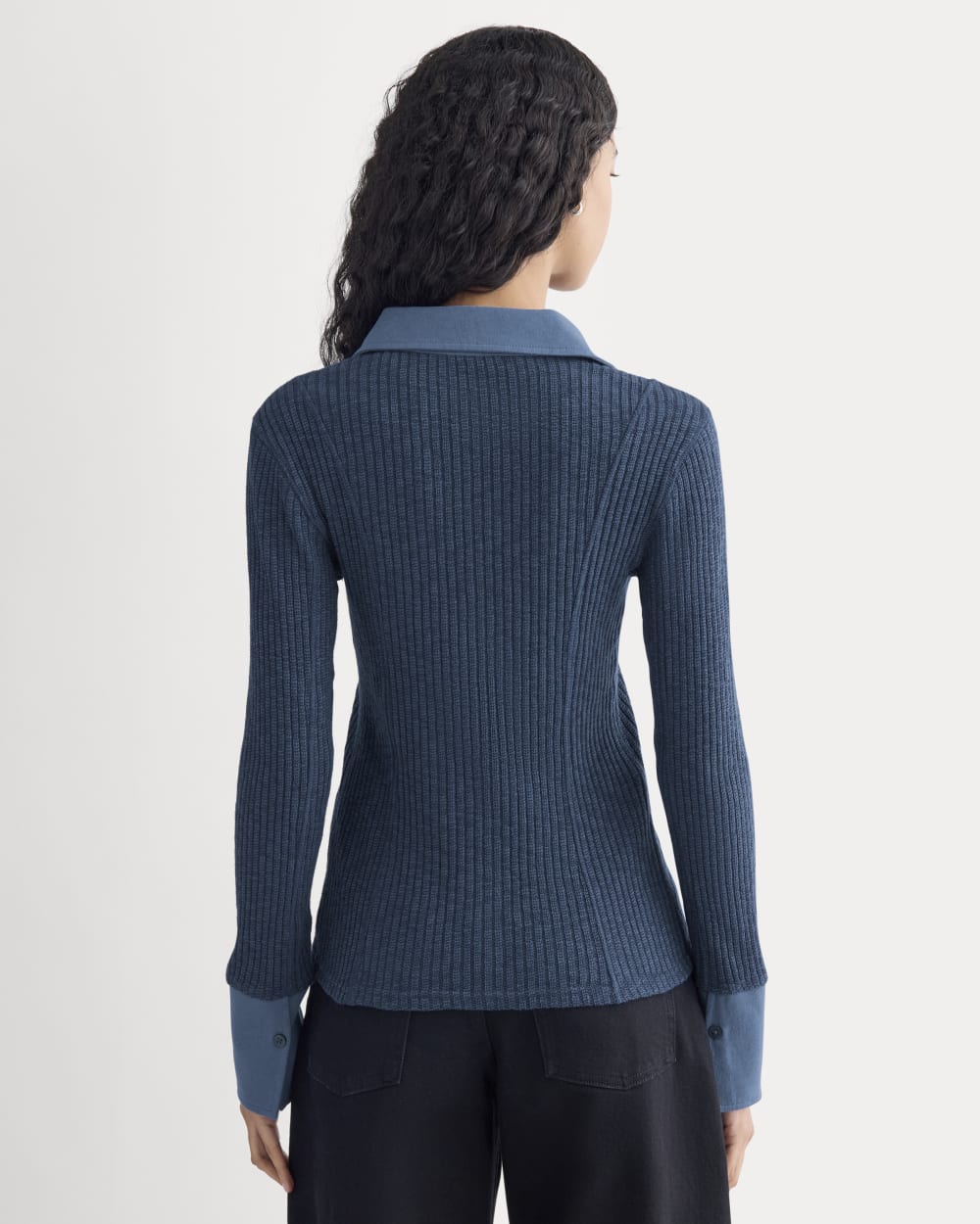 Cozy Rib Button-Up | Mood Indigo - Image 5