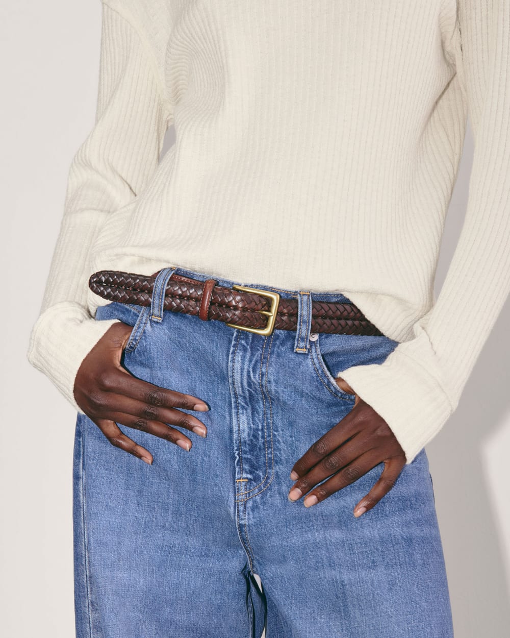 The Cozy Rib Funnel-Neck | Bone - Image 5