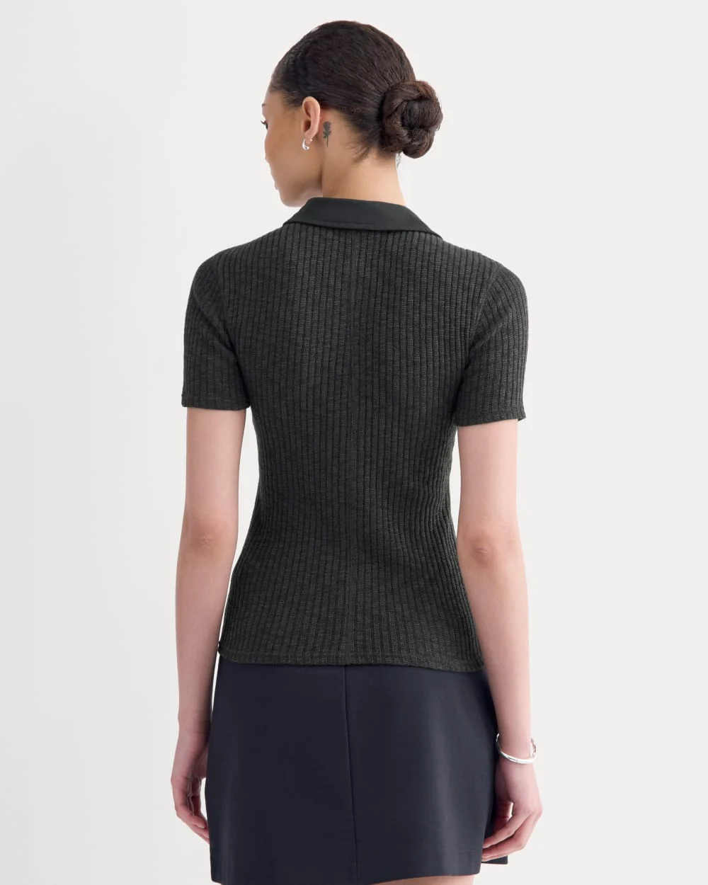 The Cozy Rib Polo | Black - Image 4