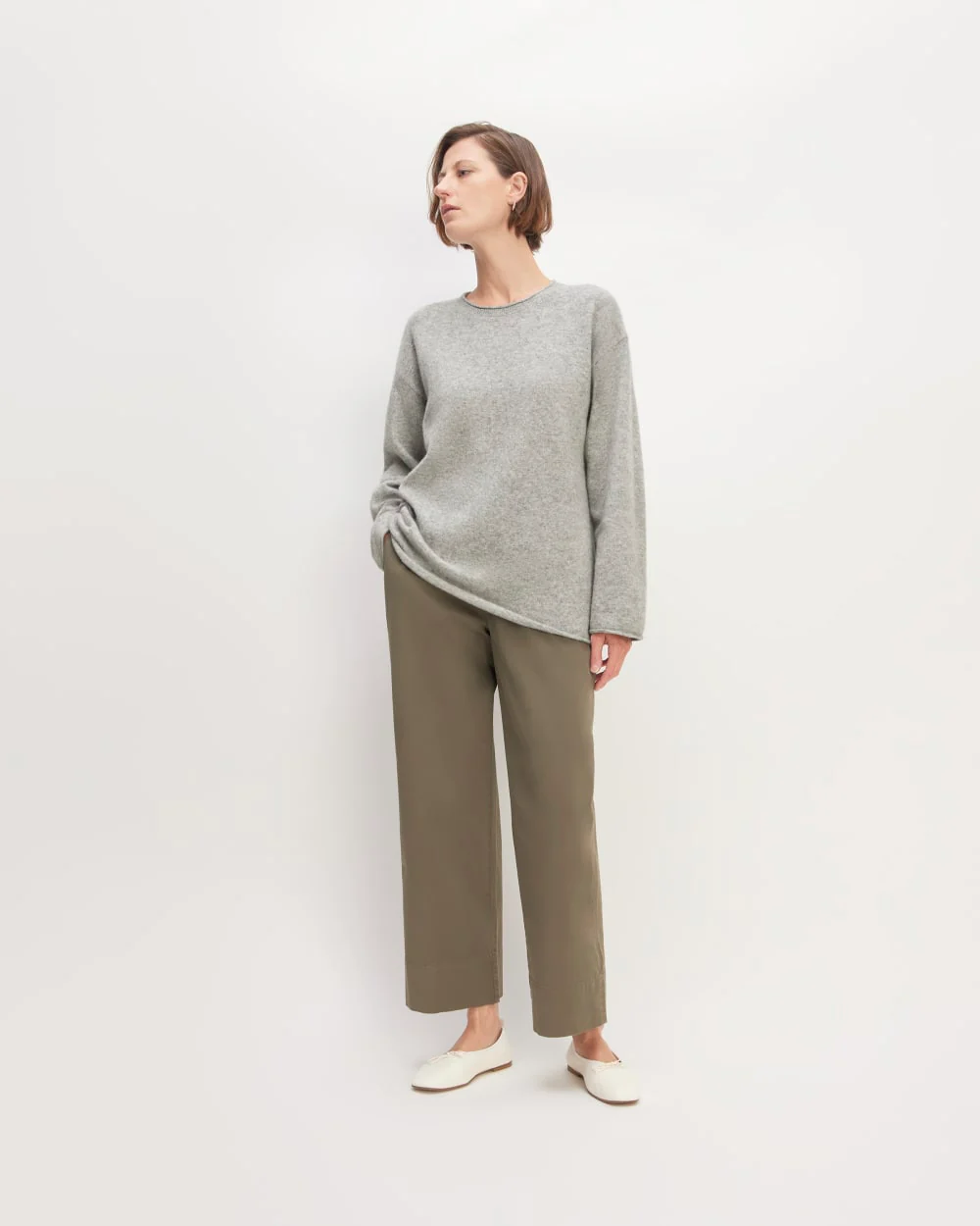 The Cozy-Stretch Crew | Heathered Grey - Image 3