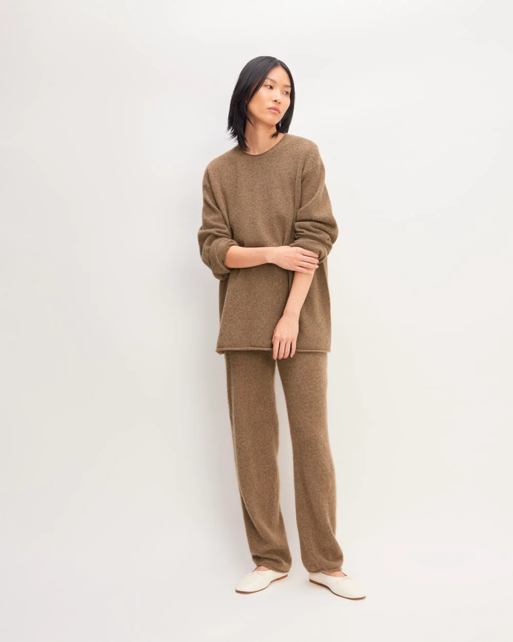 The Cozy-Stretch Crew | Heathered Toasted Coconut - Image 3