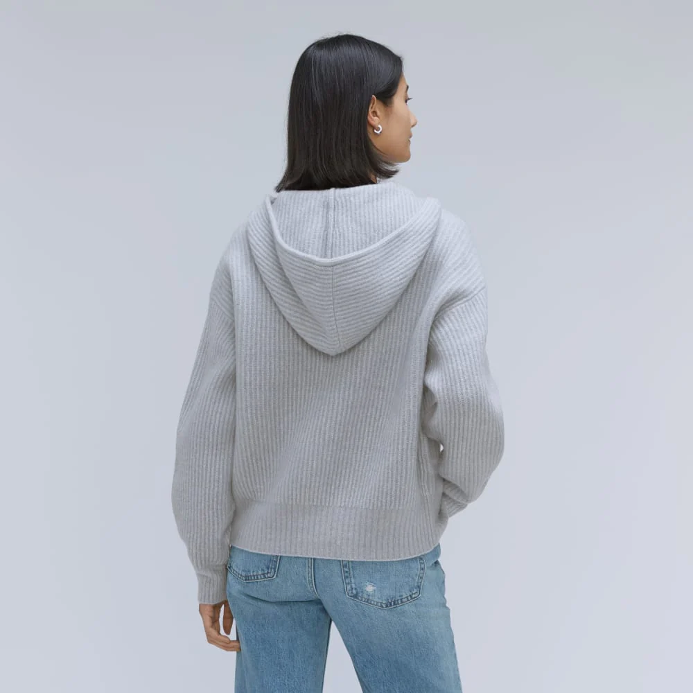 The Cozy-Stretch Hooded Cardigan | Smoke - Image 3