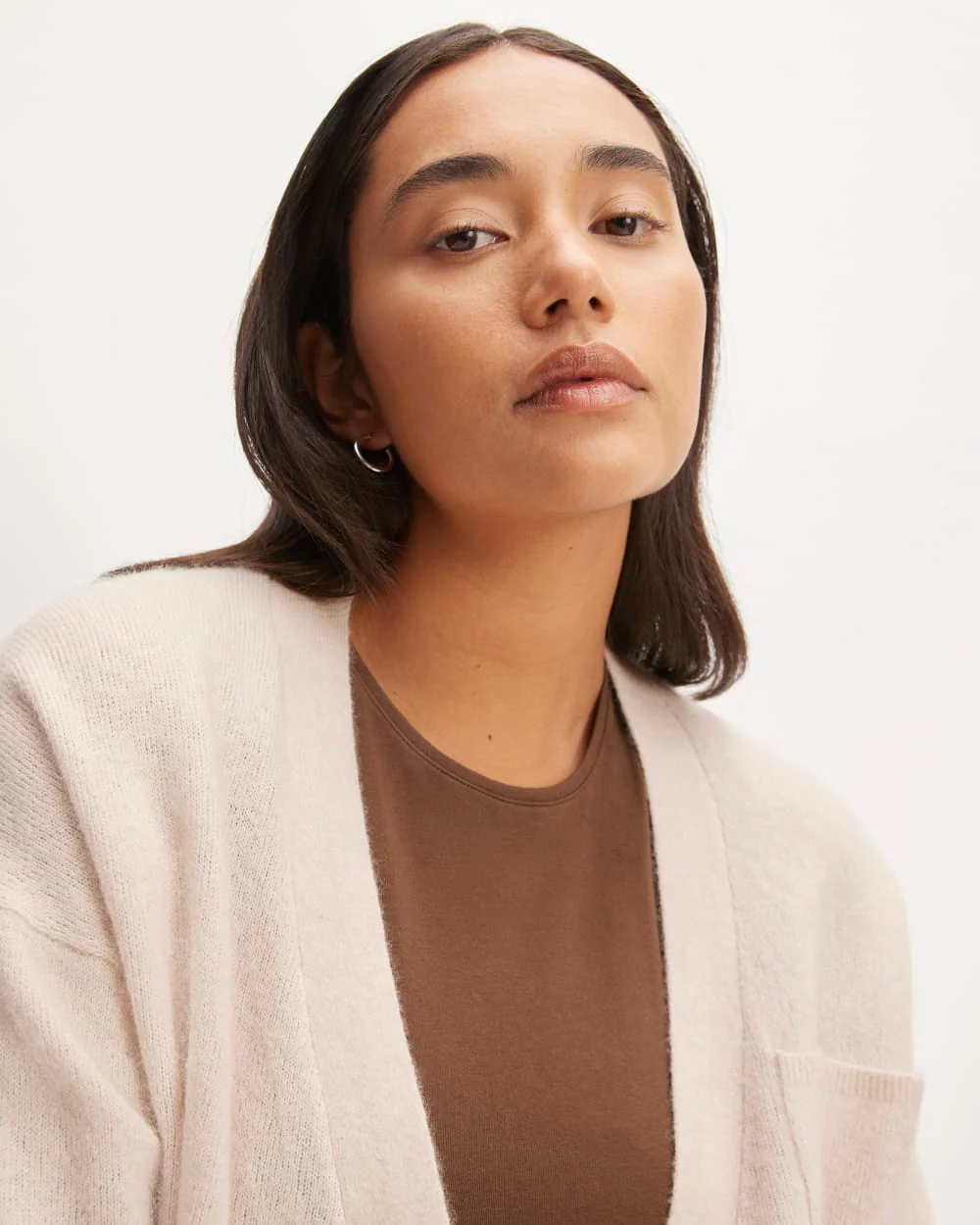 The Cozy-Stretch Relaxed Cardigan | Whisper Pink - Image 4