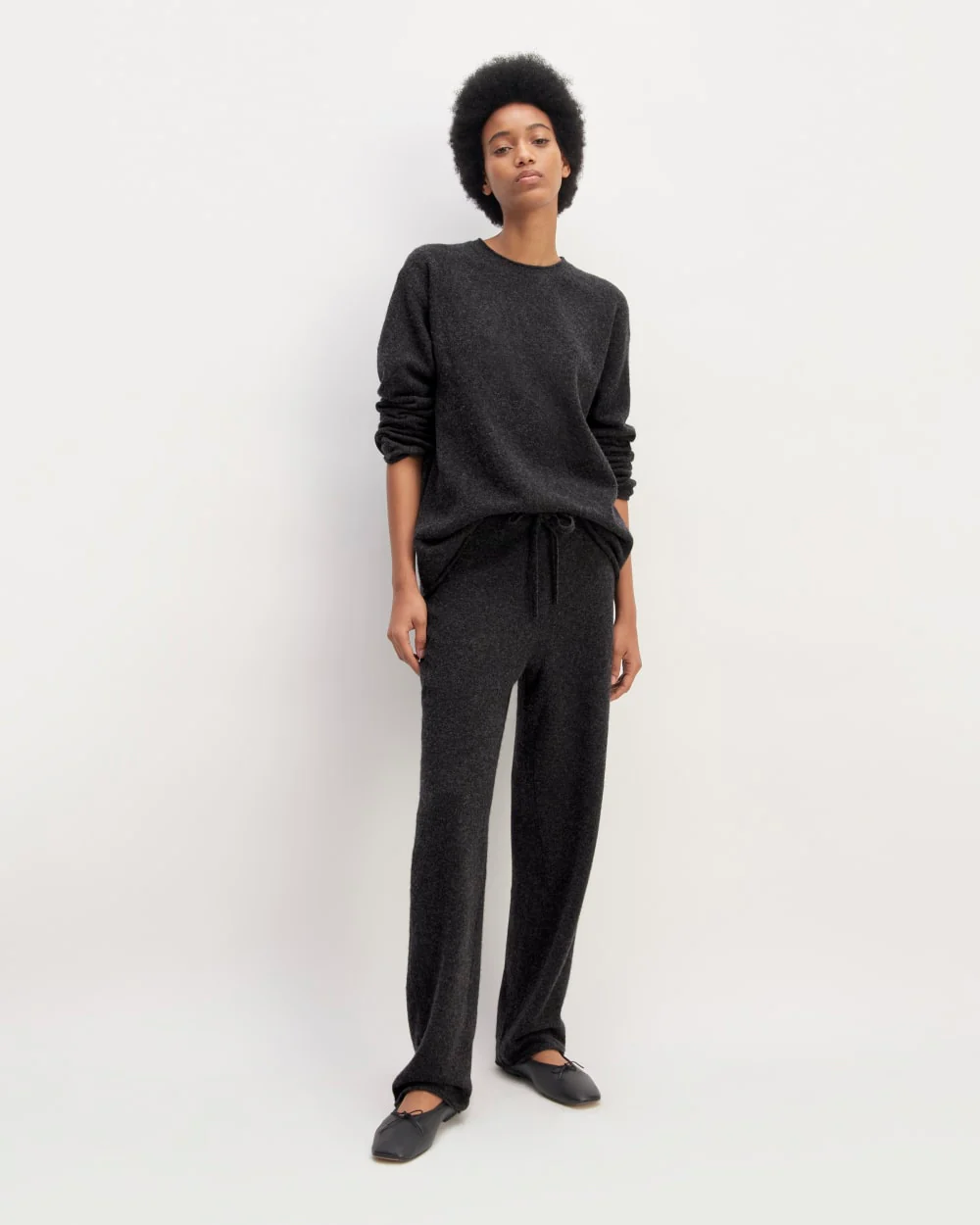 The Cozy-Stretch Straight-Leg Sweatpant | Charcoal