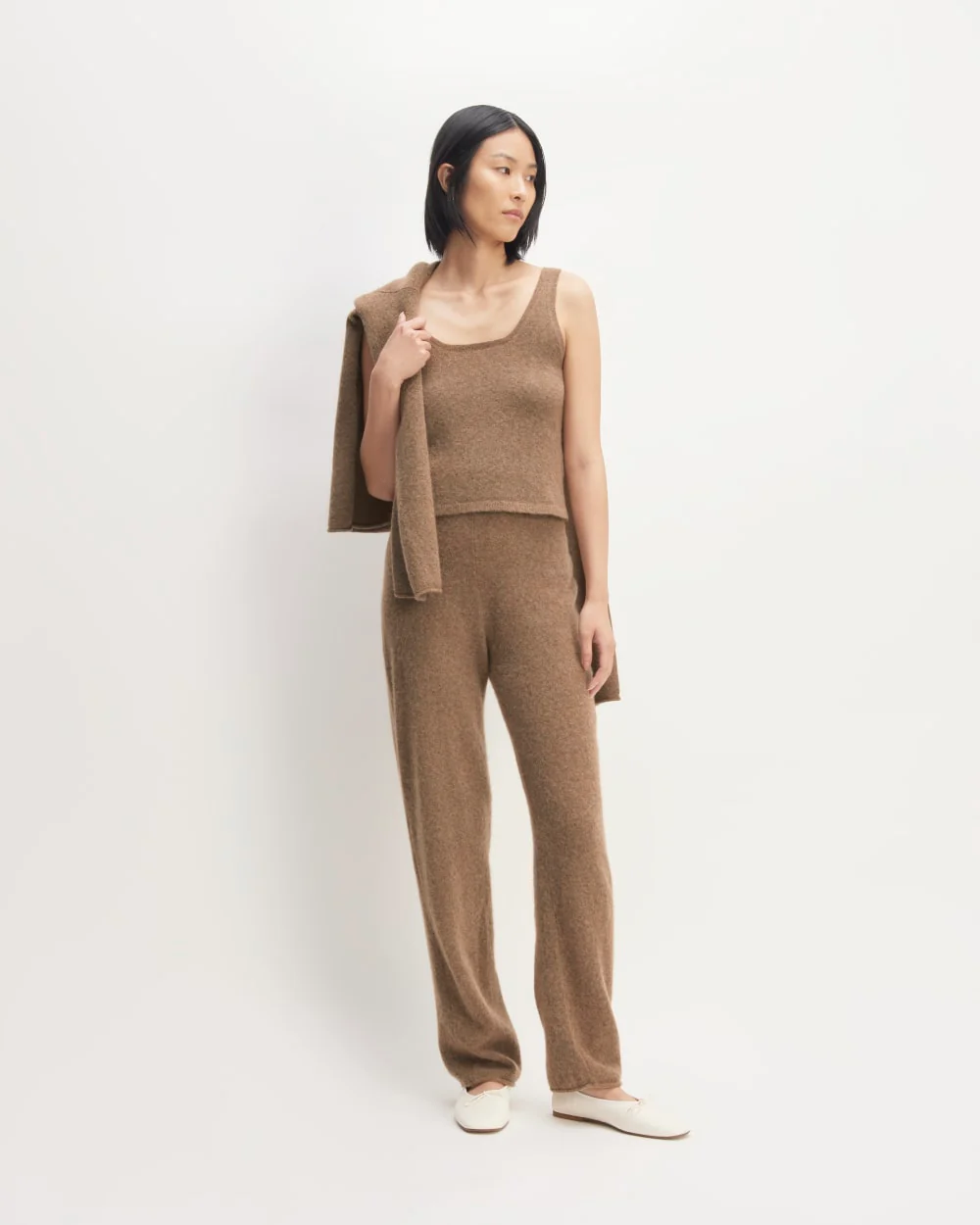 The Cozy-Stretch Tank | Heathered Toasted Coconut - Image 3