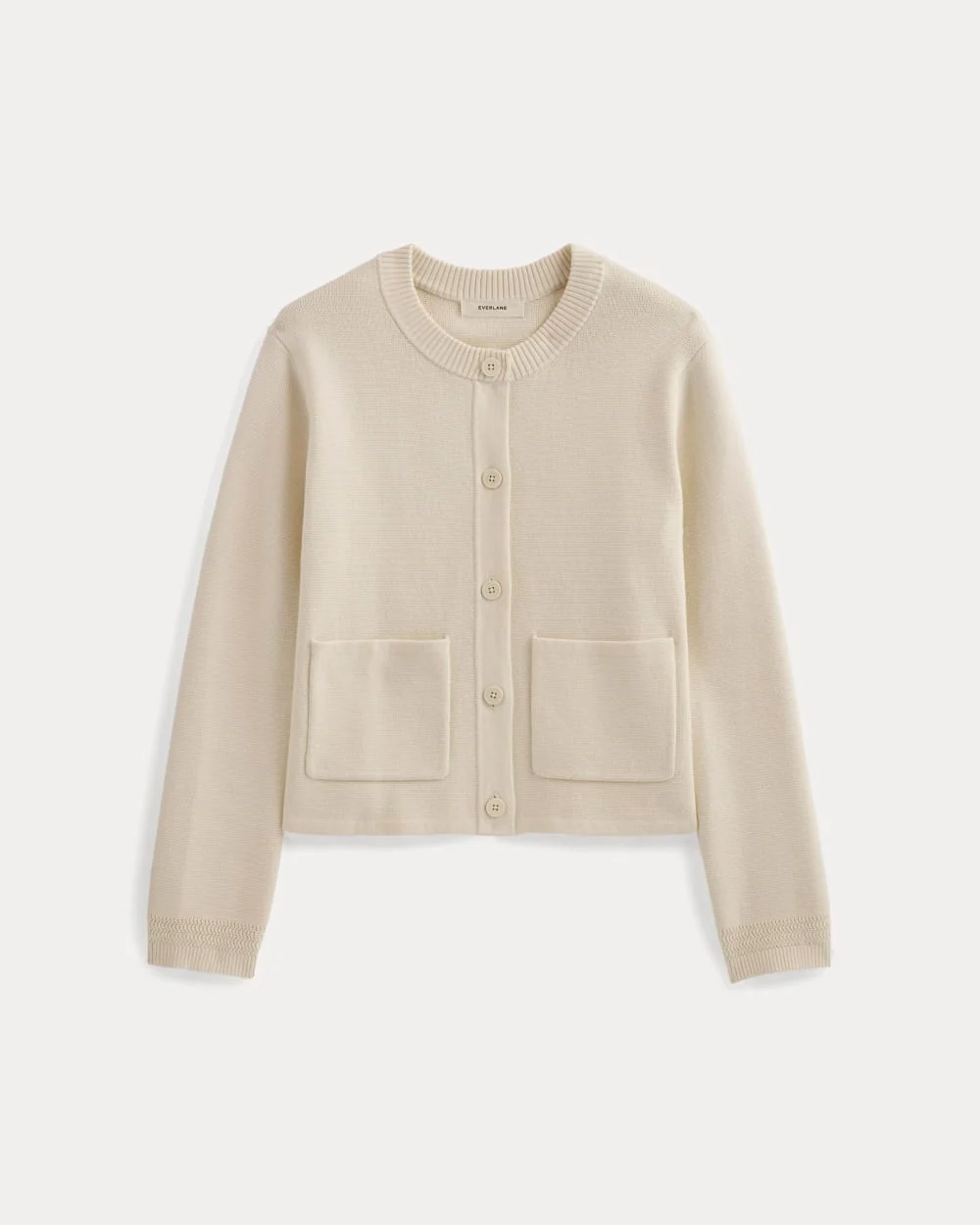 The Crew Cardigan in Everyday Cotton | Canvas - Image 2