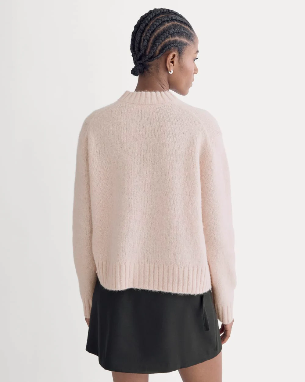 The Crew Cardigan in Alpaca | Soft Rose - Image 5