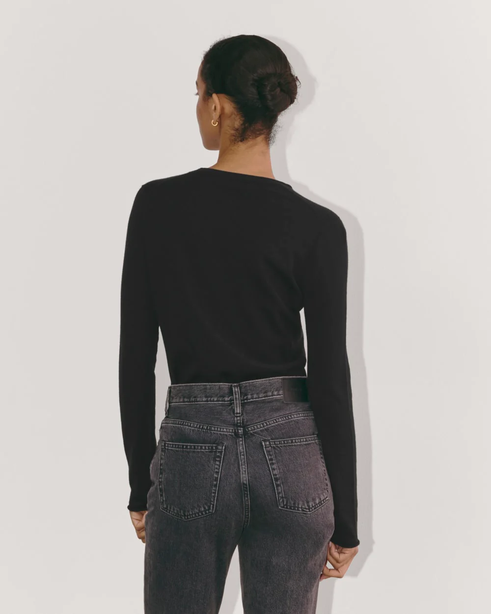 The Crew in Cotton Cashmere | Black - Image 5