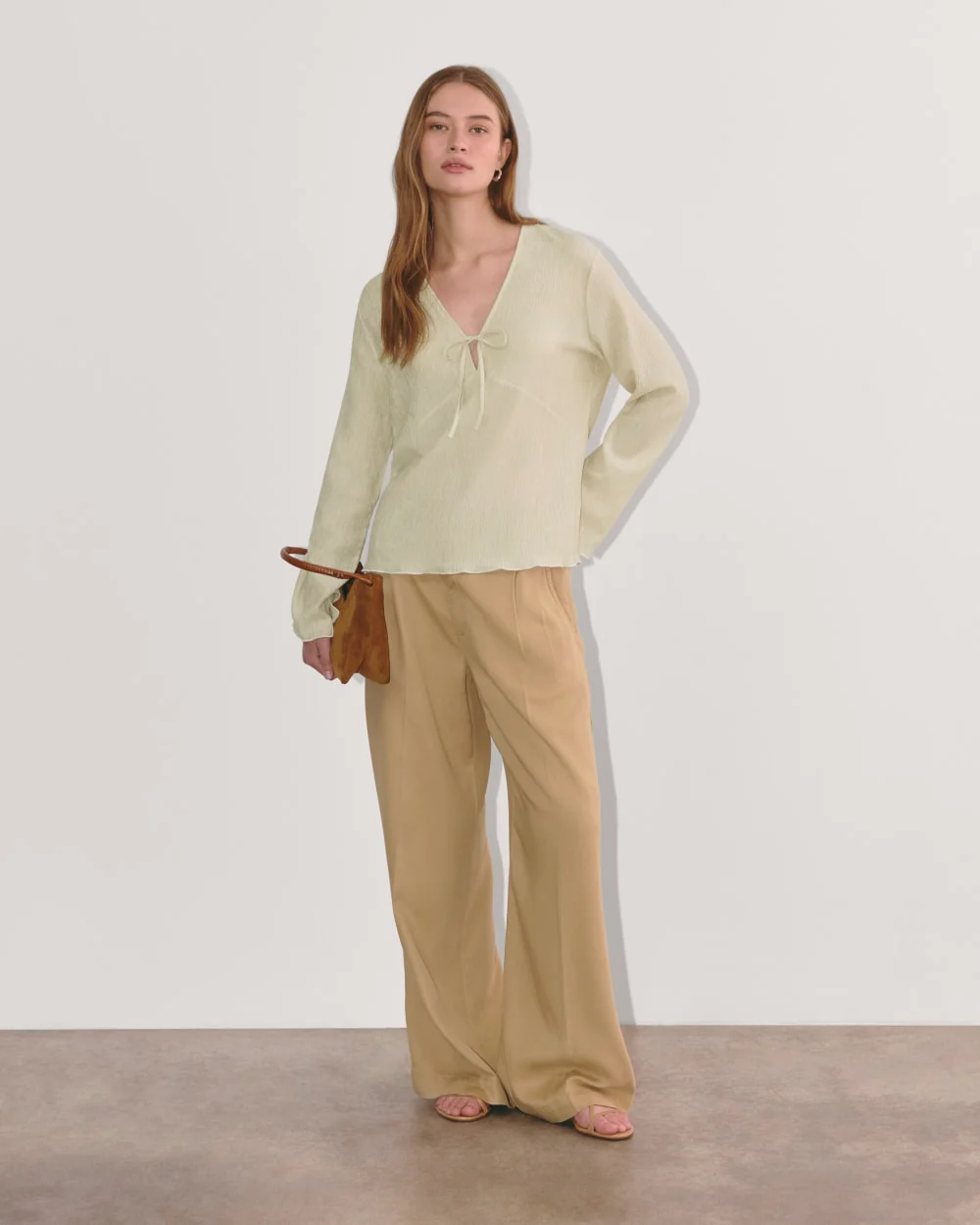 The Crinkle Long-Sleeve | Sandshell - Image 4