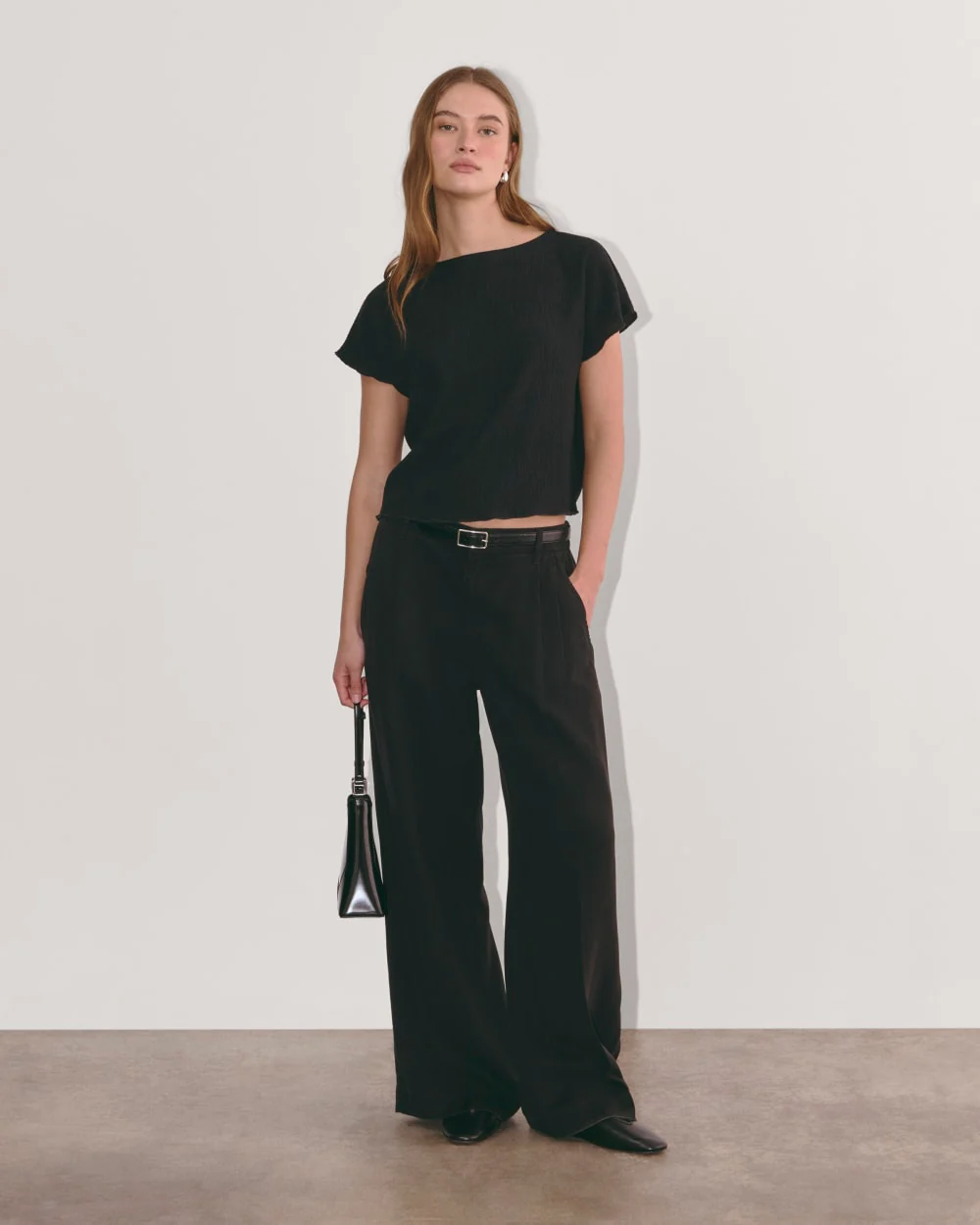 The Crinkle Top | Black - Image 4