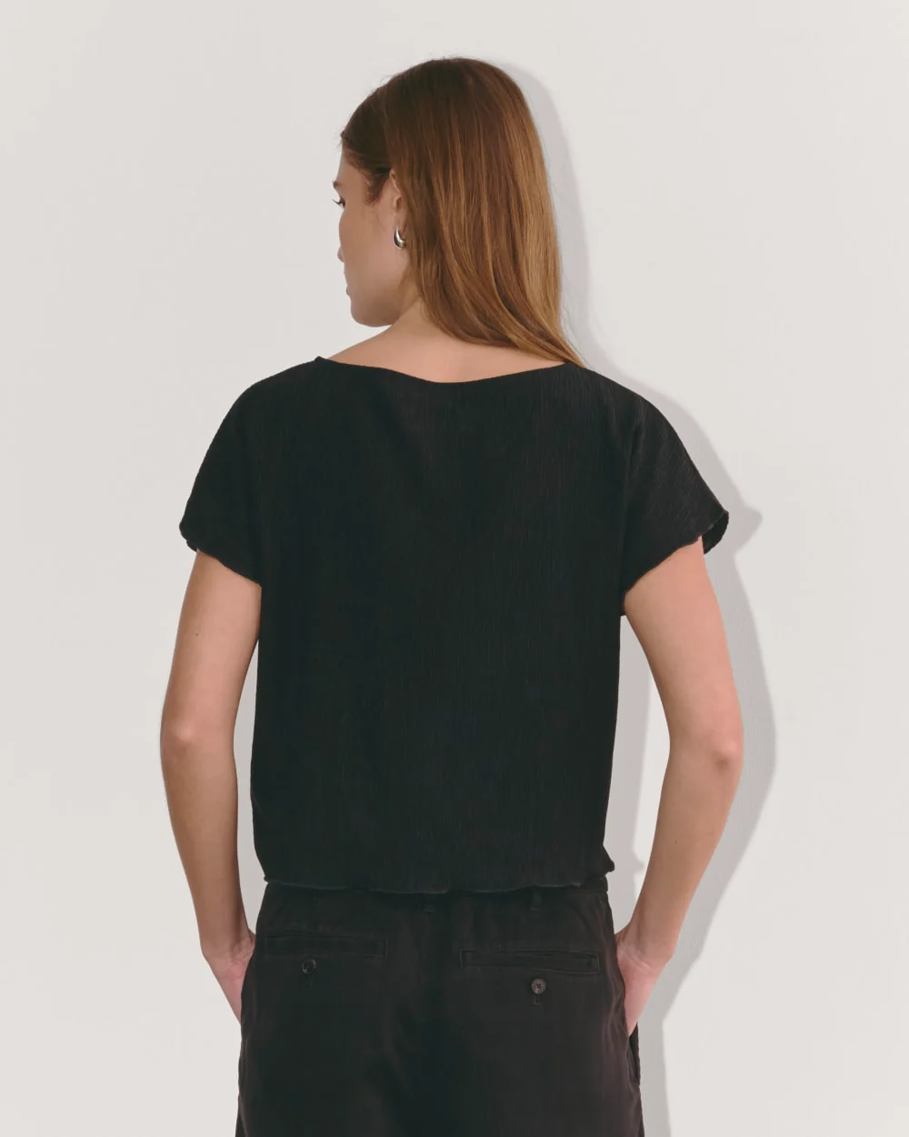 The Crinkle Top | Black - Image 5