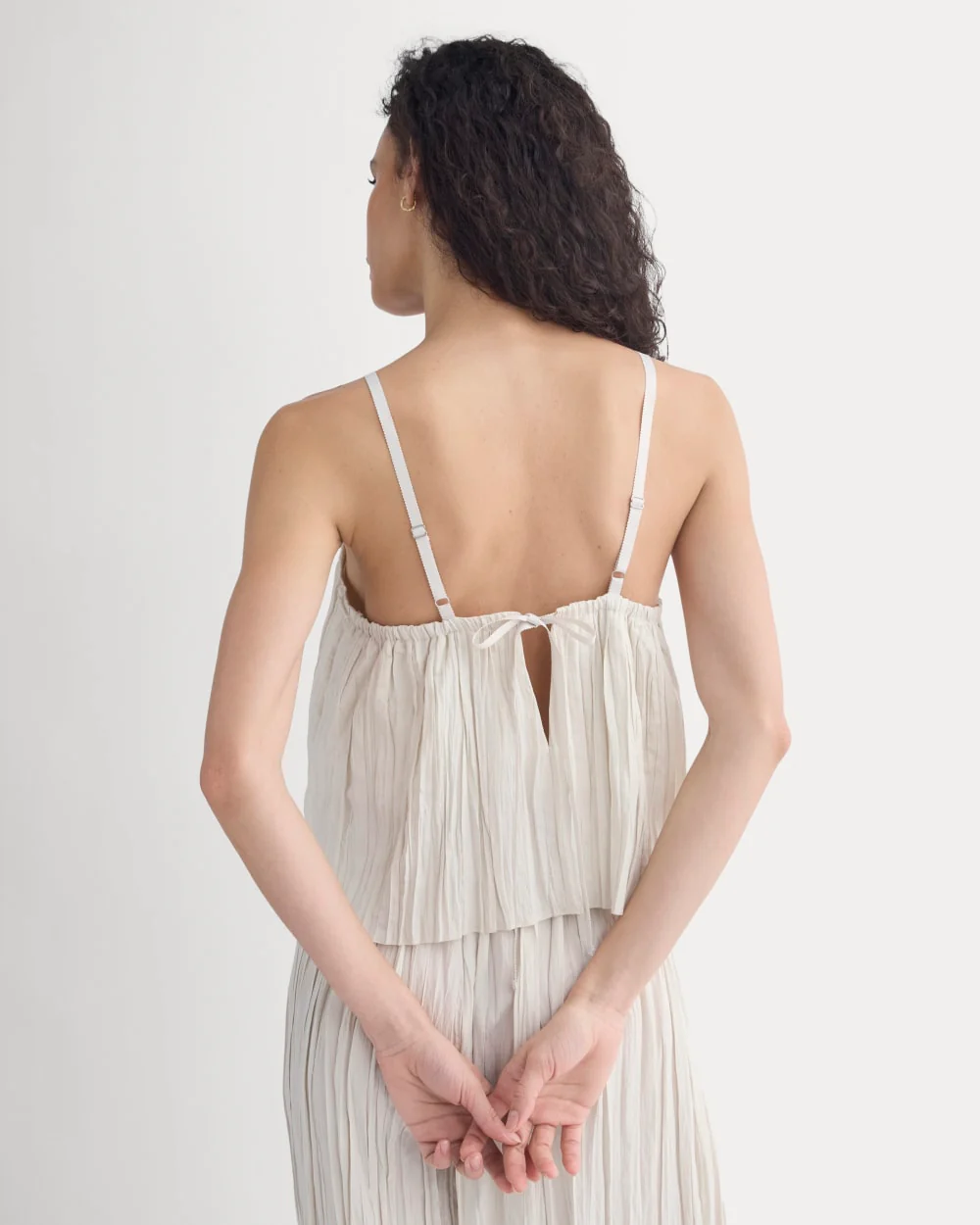 Crinkle Trapeze Tank | Birch - Image 6
