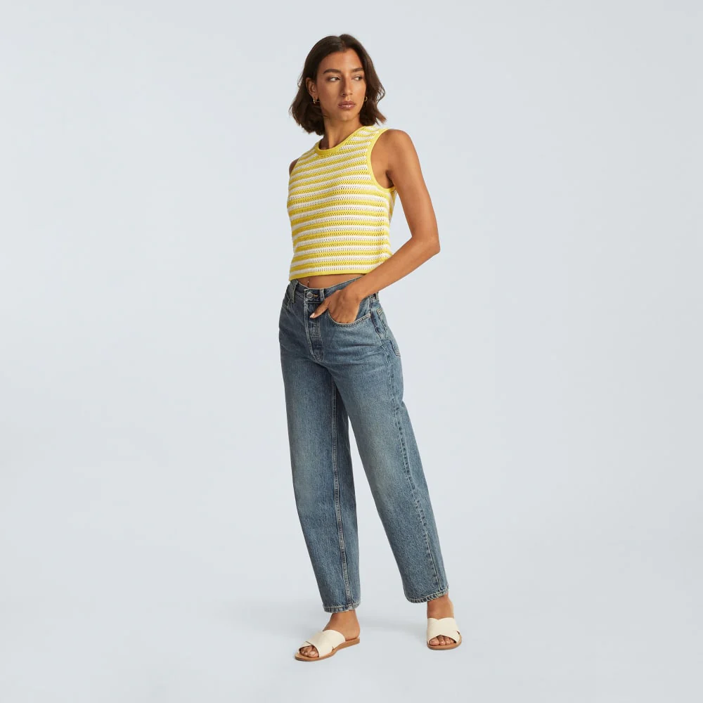 The Crochet Knit Cami | Canvas / Lemon - Image 5