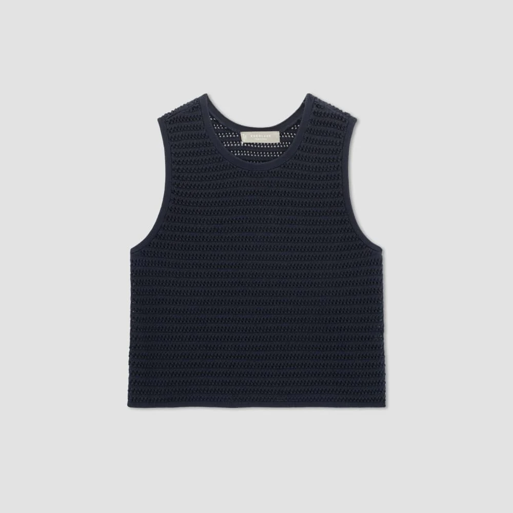 The Crochet Knit Cami | Navy - Image 2