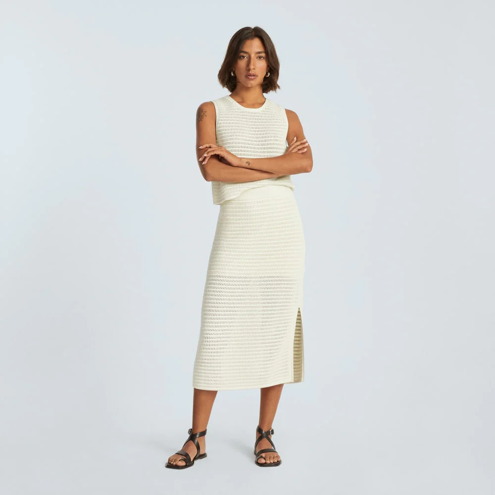 The Crochet Knit Skirt | Canvas - Image 5